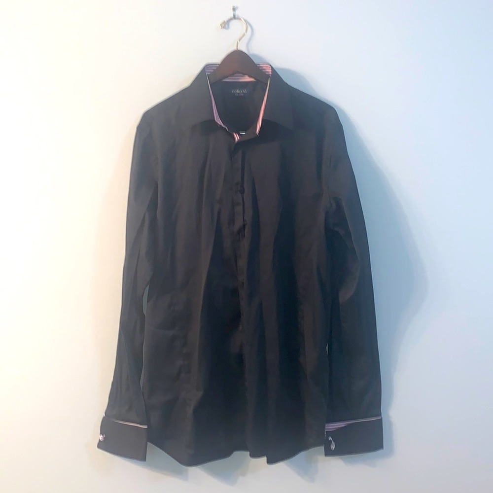 Domani Blue Lable Men's Size XXL Button Up Long Sleeve Dress